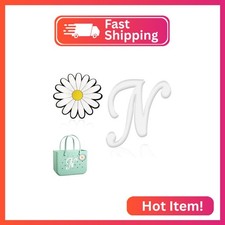 Hroatpk 2pcs Charms for Bogg Bag, Letter Charms Decorative Alphabet Lettering Ac