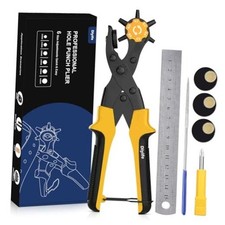 Leather Hole Puncher, Full Set Punch Tool Kits for Belts, Leather  Yellow