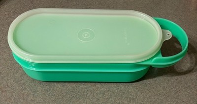 Vintage Tupperware Jadite Green Cheese Grater Keeper 3 Pc With Lid 1374,75 & 76
