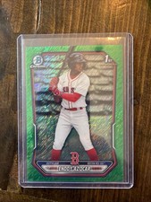 2026 Bowman Chrome Enddy Azocar 1st Bowman Green Shimmer #D 07/99 BCP-23 Red Sox