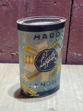 Vintage RARE Old Liggett's Hard Candies Candy Metal Tin Can United Drug Co USA