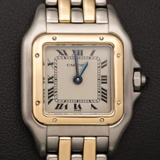 Panthere de Cartier Small Two-Row 18K Yellow Gold & Steel
