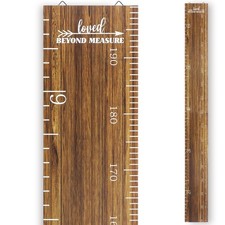 Growth Chart for Wall Height Growth Chart Wooden Ruler Nursery Wall Decor Boy...