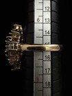 925 Sterling Silver Vermeil /Multi Genuine Gemstone Cluster Ring  — photo 6