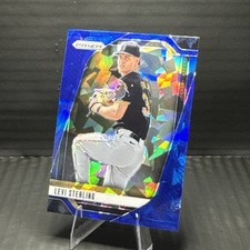 2025 Panini Prizm - Levi Sterling, Levi Sterling #279 Blue Ice Prizm (RC)