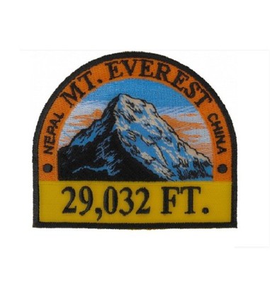 Mt Everest Trail 3.5'' x 3'' iron on embroidered patch (7911) Hiker (D2)