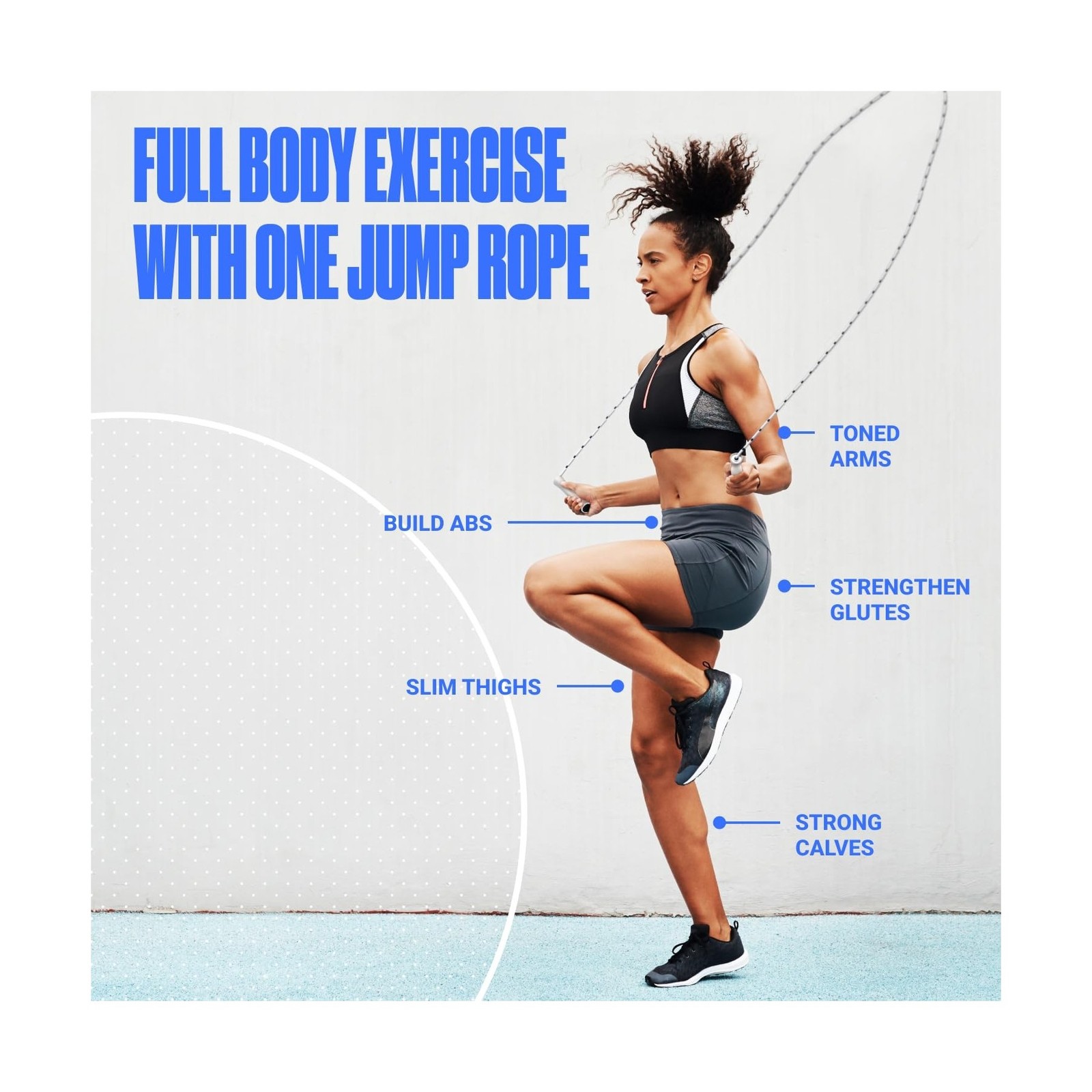 Sportbit Elite Beaded Jump Rope - Adjustable Speed Rope for Fitness... Fast Ship