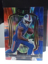 2025 Panini Select Football Premier Level Tri Color Shock Curtis Samuel #184