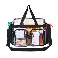 Multi-pocket PVC Clear Handbag for Outdoor Portable Women Men Shoulder Bag
