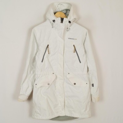 DIDRIKSONS Damen Jacke Größe EU36 S Weiß Full Zip STORM SYSTEM Taschen