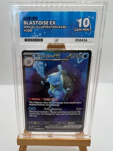 Pokemon TCG - S&V 151 - 200/165 Blastoise ex - SIR - ACE 10 - Perfect Subgrades