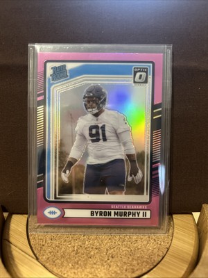 2024 Panini Donruss - Rated Rookie Byron Murphy II #321 Optic Preview Pink Prizm