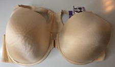 Catherines Intimates Beige Front Close Underwire T-Shirt Bra Racerback 50DDD NWT