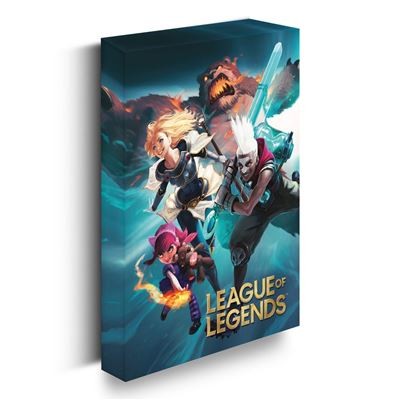 League of Legends Fight For Glory Leuchtender Leinwanddruck von Pyramid Internat