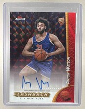 Anton Watson 2024 Topps Finest Red Black Geometric Flashback RC Auto 10/10