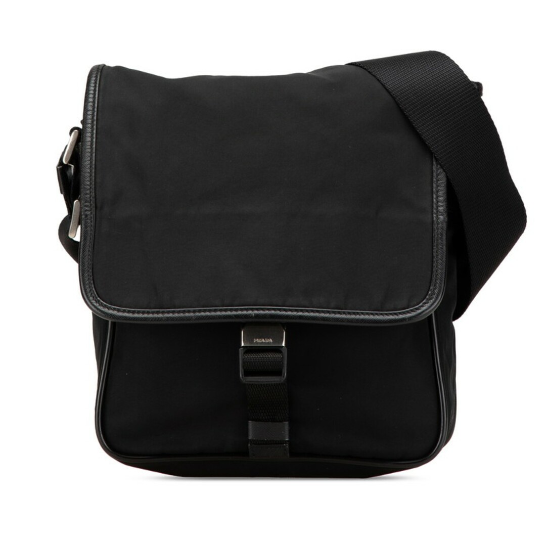 Prada Triangle Logo Nylon Shoulder Bag for Women 1-0206468