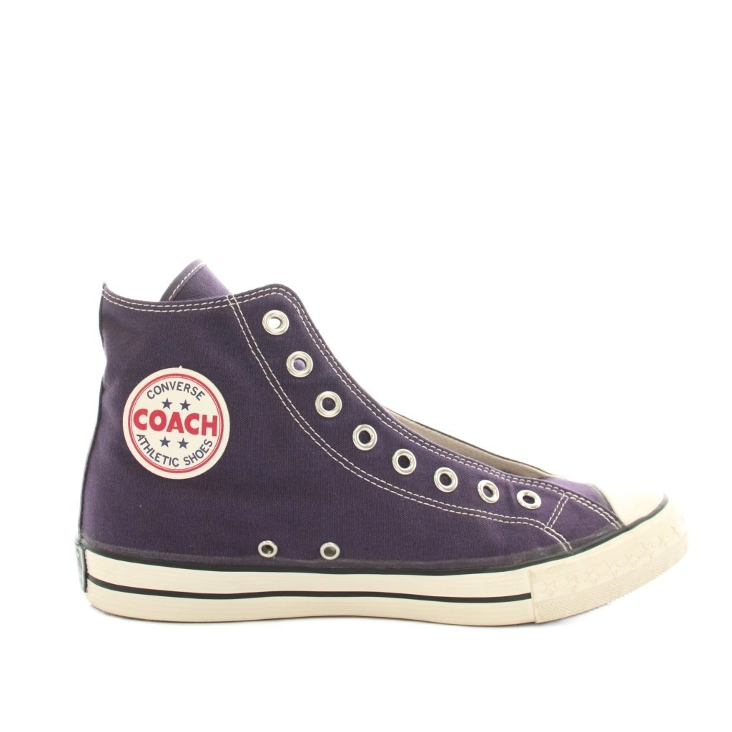 CONVERSE ADDICT Coach Canvas High Sneakers US85 JPN27 Purple White Black Red Nav