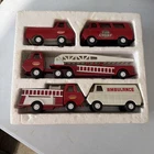 Vintage Tiny Tonka # 830 Fire Department Toy Truck 6-PC Set 🔥🔥