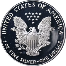 2001-W Silver American Eagle $1 PCGS PR69 DCAM