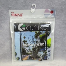 Ethika MR DIRT BIKE AUTOGRAPHED + NOTE Mens Sz L The Staple Fit Boxer Briefs NWT