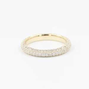 Authentic 3 Row Moissanite Full Eternity Engagement Band Stackable Anniversary Ring Her