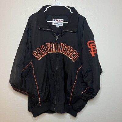 MLB San Francisco Giants MajesticジャケットS Vintage San Francisco Giants Satin Jacket by Starter Size M