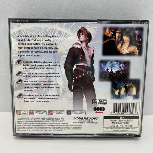 Final Fantasy VIII (Sony PlayStation 1, 1999) Greatest Hits Complete W/Manual - Picture 2 of 6