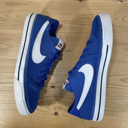 Nike Court Legacy Canvas Lifestyle Shoes Men’s 11.5 Game Royal White CW6539 400 - Picture 7 of 10