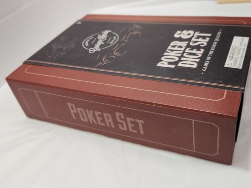 Poker & Dice Bookshelf Game Set George Hardy Group Fine Quality Games NEW SEALED - Picture 4 of 12