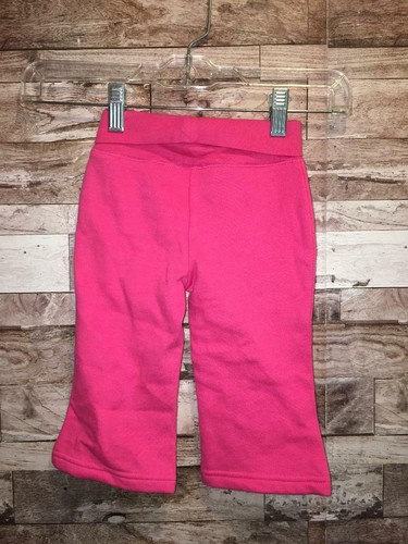 NWT BABY GAP TODDLER GIRLS 12-18 MONTHS PANTS EMBROIDERED HEART PINK COTTON/POLY - Picture 2 of 2