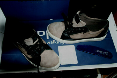  CAPRICE AIR FOR MEN 42 CRAZY HORSE  Neu grey black usw  echtes Velours- Leder  