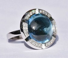 Anello Chaumet Topazio Diamante 18k