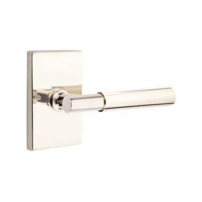 Emtek Concealed, Passage, Modern Rectangular Rosette, Myles Lever,...