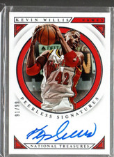 2018-19 Panini National Treasures Peerless Signatures #45 Kevin Willis Auto /99