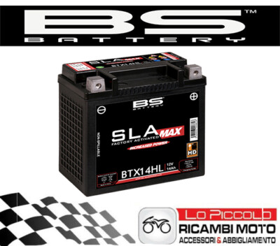 BTX14HL BATTERY BS BATTERY SLA YTX14HL HARLEY DAVIDSON XG 500 STREET 2014-2017