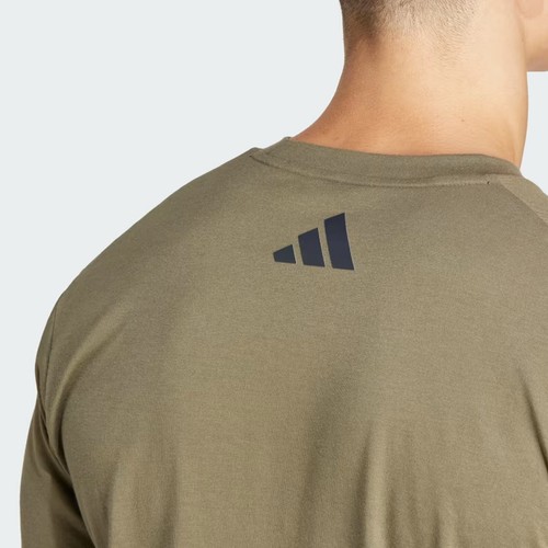 MAGLIA T-SHIRT ADIDAS TR-ESSEA BL T CAMOU TEE IM7451/IM7452 TRAINING - Imagen 14 de 14