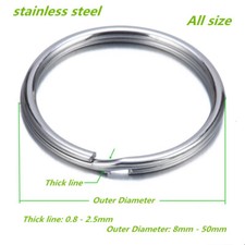 500 Stück Binderinge Für Schmuck - Offene O-Ringe In 6 Größen (4-16 Mm), Silberfarben, Für Ketten & Anhänger
