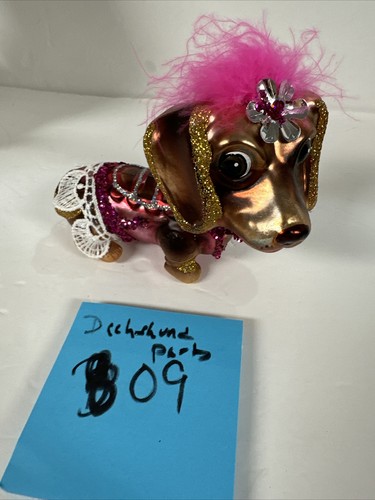 Robert Stanley Ballerina Party Girl Dachshund Doxie Dog Christmas Ornament New - Picture 13 of 13