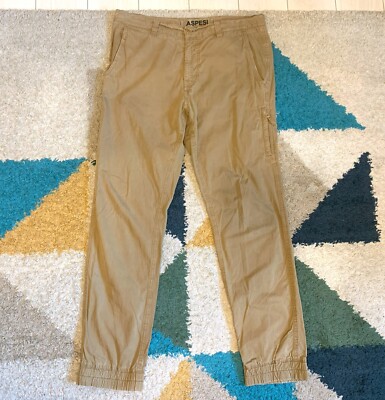 Aspesi cp company garment dyed khaki pants, made in Italy, size 50 (fits 34)