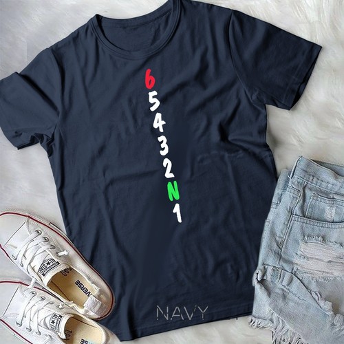 Divertida Camiseta Motocicleta Gear Shift 1N23456 Bicicleta Carreras Regalo Unisex Camiseta - Imagen 5 de 11