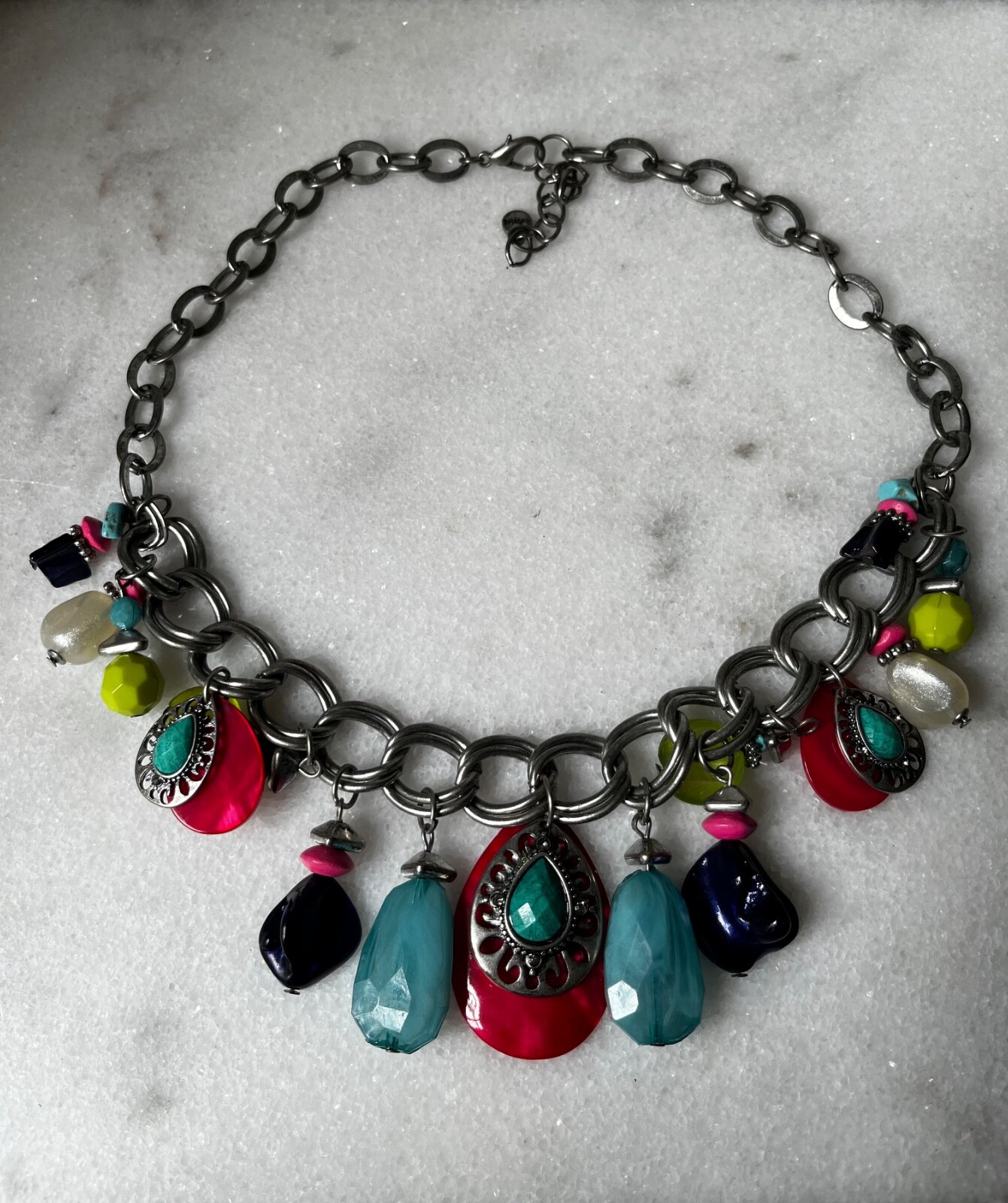 RUBY RD Multi bead Boho necklace 22”… - image 3