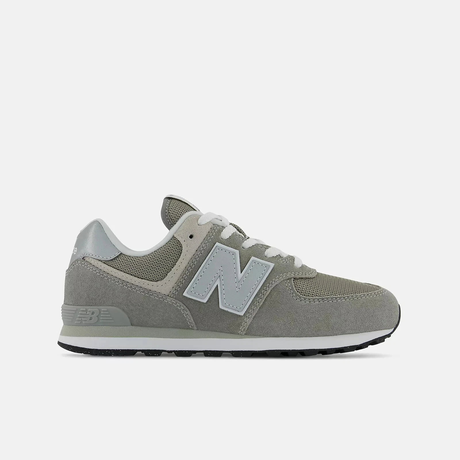 Scarpe lifestyle New Balance 574 GC574EVG bambini US 6 5 grigio bianco pelle DWA794