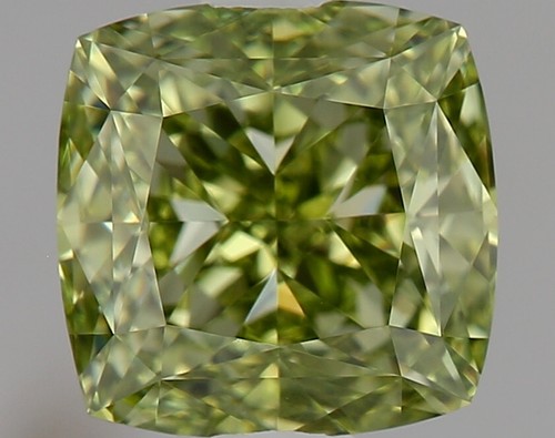1 CT Green Cushion Cut Lab Grown Diamond For Engagement Ring - IGI Certified - Picture 3 of 4
