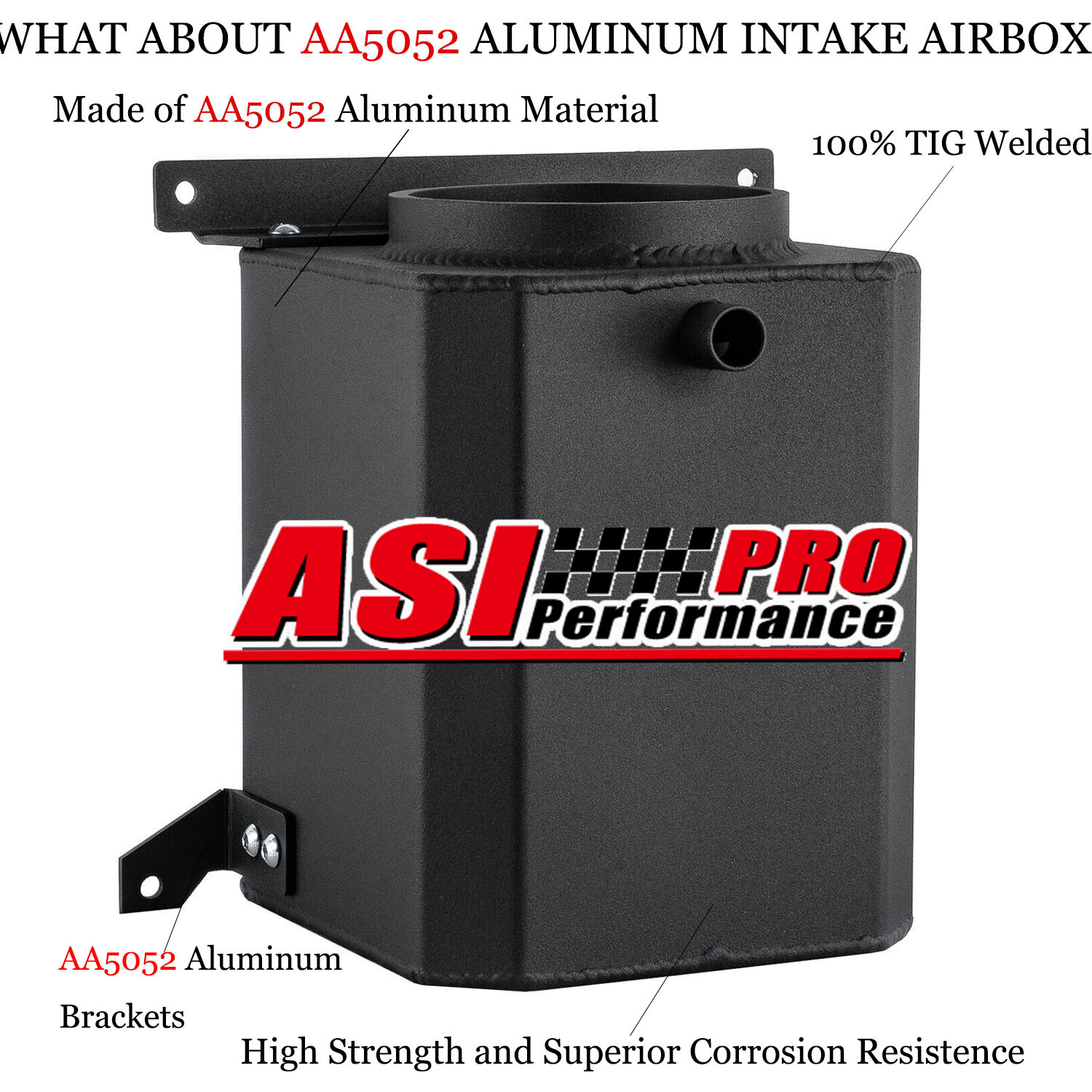 Aluminum Intake Air Box Airbox Black For ATV Yamaha YFZ450 YFZ 450
