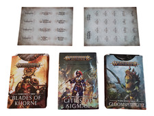 Lot of 3 Warhammer Age of Sigmar Warscroll Cards Cities of Sigmar