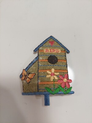  Bird House Patch Home Nest Craft Embroidered Sew On 2.5''