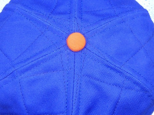 Vigorena Feeds Patch Blue White Orange Thinsulate Thermal Earflaps Small Hat Cap - Picture 6 of 13