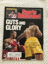 FM10-44 Sports Illustrated Magazine 6-19-1989 SUAGAR RAY LEONARD vs HERNES