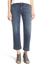 Eileen Fisher 98% Organic Cotton Straight leg Stretch Crop Jeans Size 6 sale