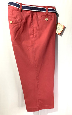 Dockers Woman's Capris Size 10P Color Brick Red